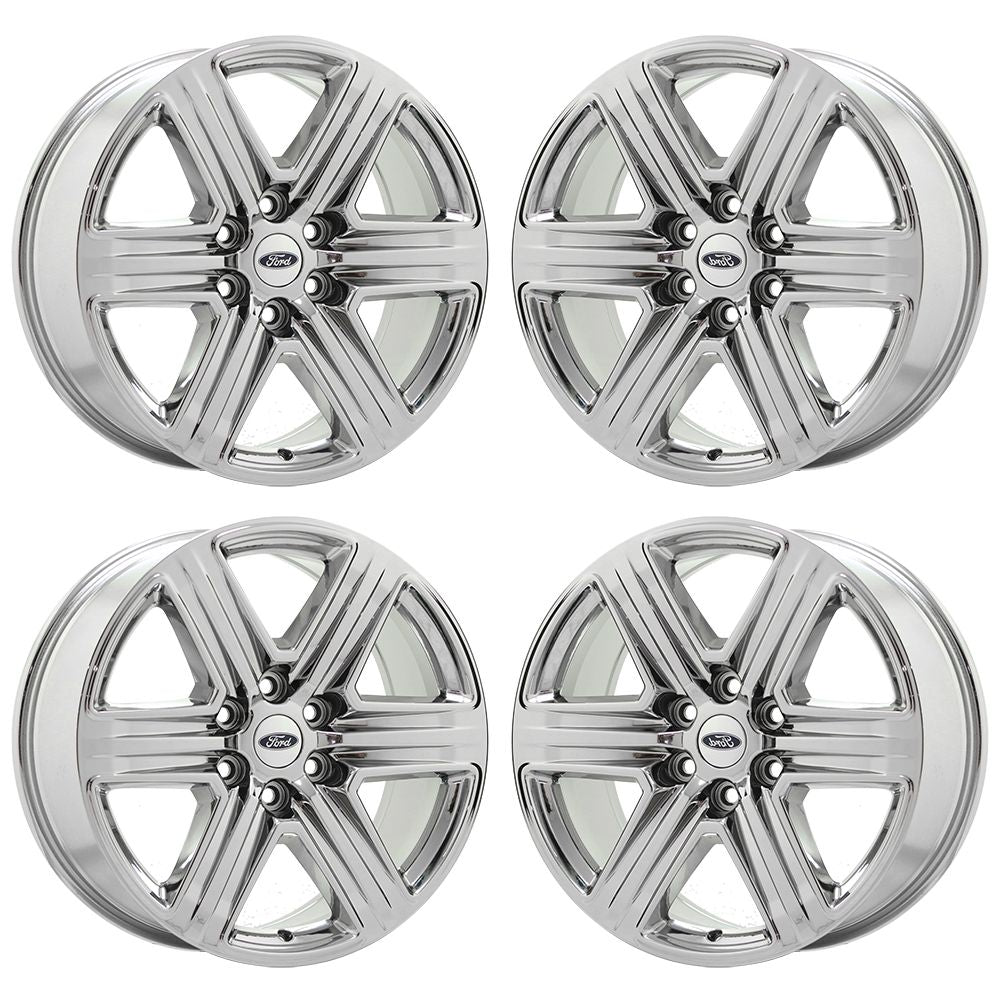 20" Ford F150 Truck Bright Chrome wheels rims Factory OEM set 4 10172 EXCHANGE